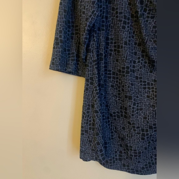 Cut Loose patterned Tunic Top blouse mature 3/4 sleeves - Picture 2 of 6